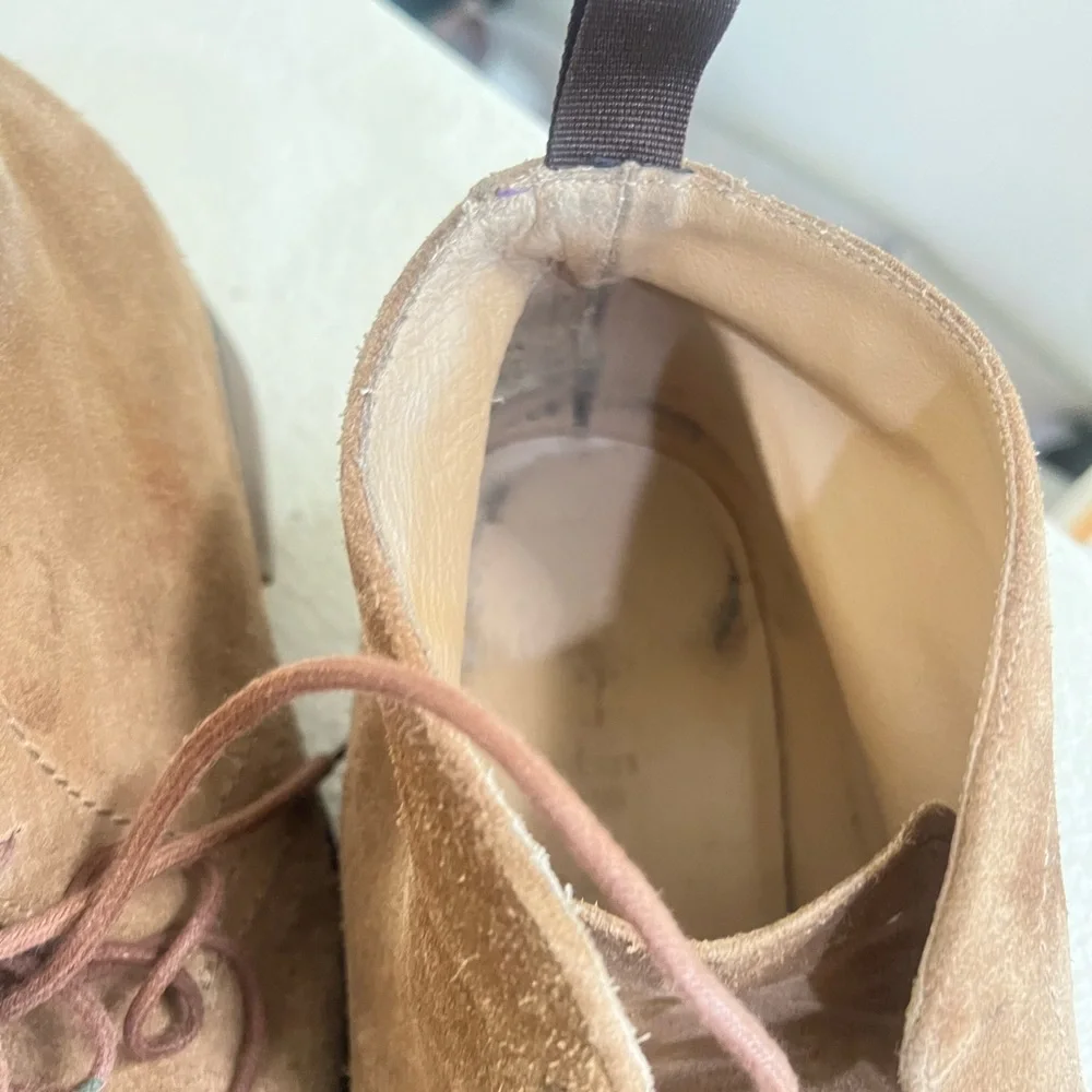 ALDO MR B's Gentlemen Tan Suede Laced Chukka Boots Mens Size 10 Casual Work
